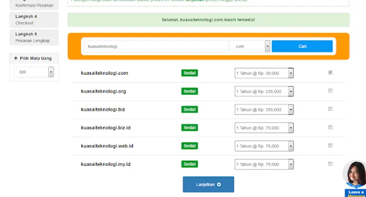 Tutorial: How to Buy a Domain at Exabytes