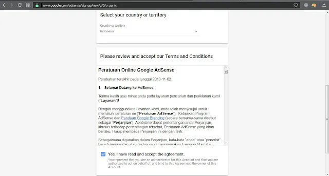 AdSense Sign Up 2